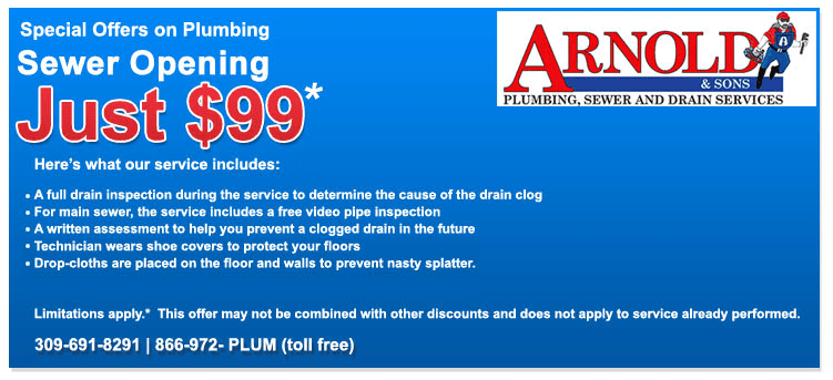 Special offers on Plumbing - Sewer Opening Just $99*